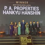 P.A. Properties Hankyu Hanshin named Best Developer – Luzon at Philippines Real Estate Awards 2026