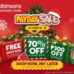 Robinsons Department Store’s October Payday Sale is your sign to go on a midday shopping date